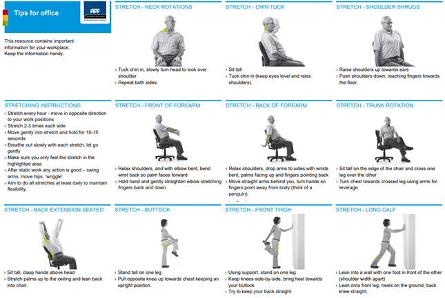 Tips for the office infographic